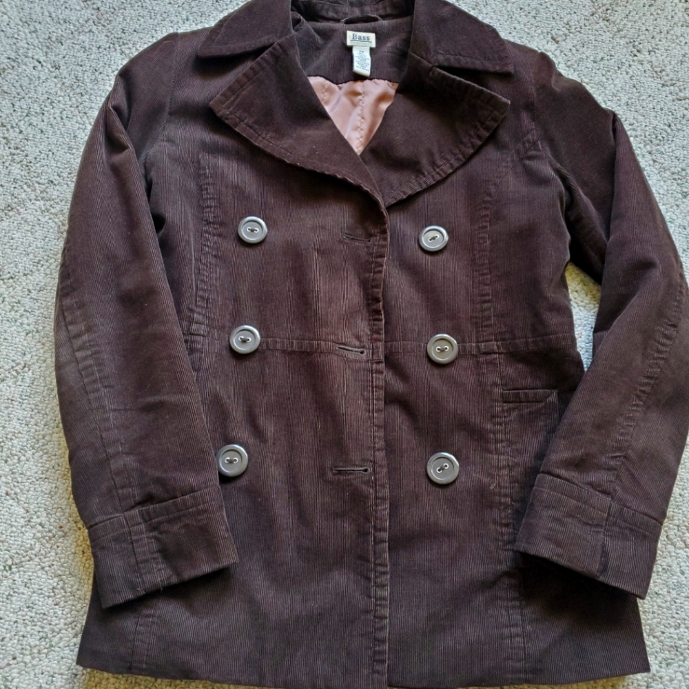 Bass Brown Peacoat Jacket